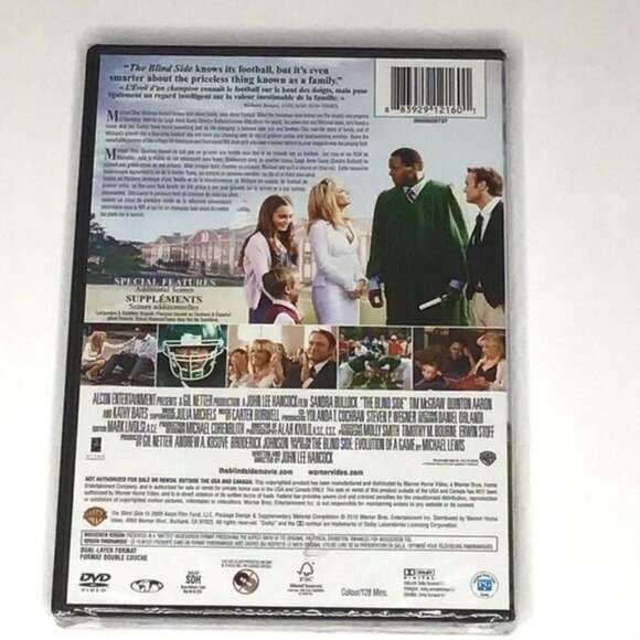 The Blind Side - Sandra Bullock DVD Movie Colour 128min PG 2010 Brand New Sealed - Picture 2 of 2
